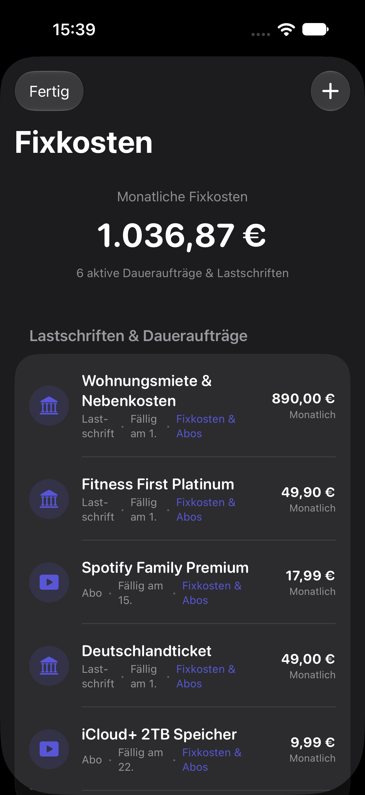Abo-Wächter & Rechnungssplit